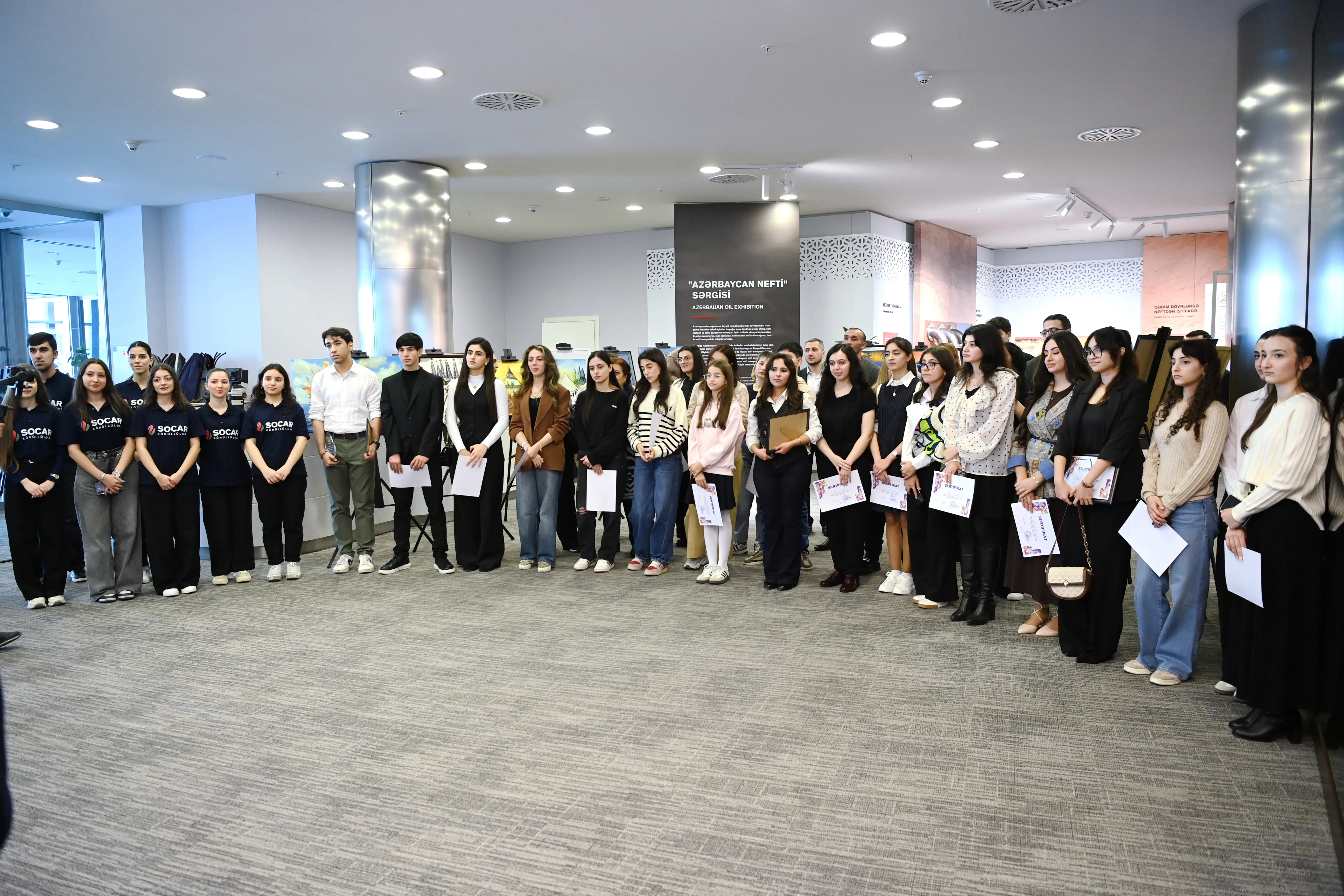 SOCAR-ın təşkilatçılığı ilə keçirilən “Neftin suverenlik yolunda rolu” adlı rəsm müsabiqəsinə yekun vurulub - FOTO