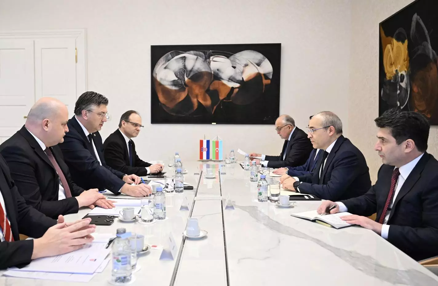 Azərbaycan və Xorvatiya birgə investisiyaları genişləndirməyi müzakirə edib - FOTO