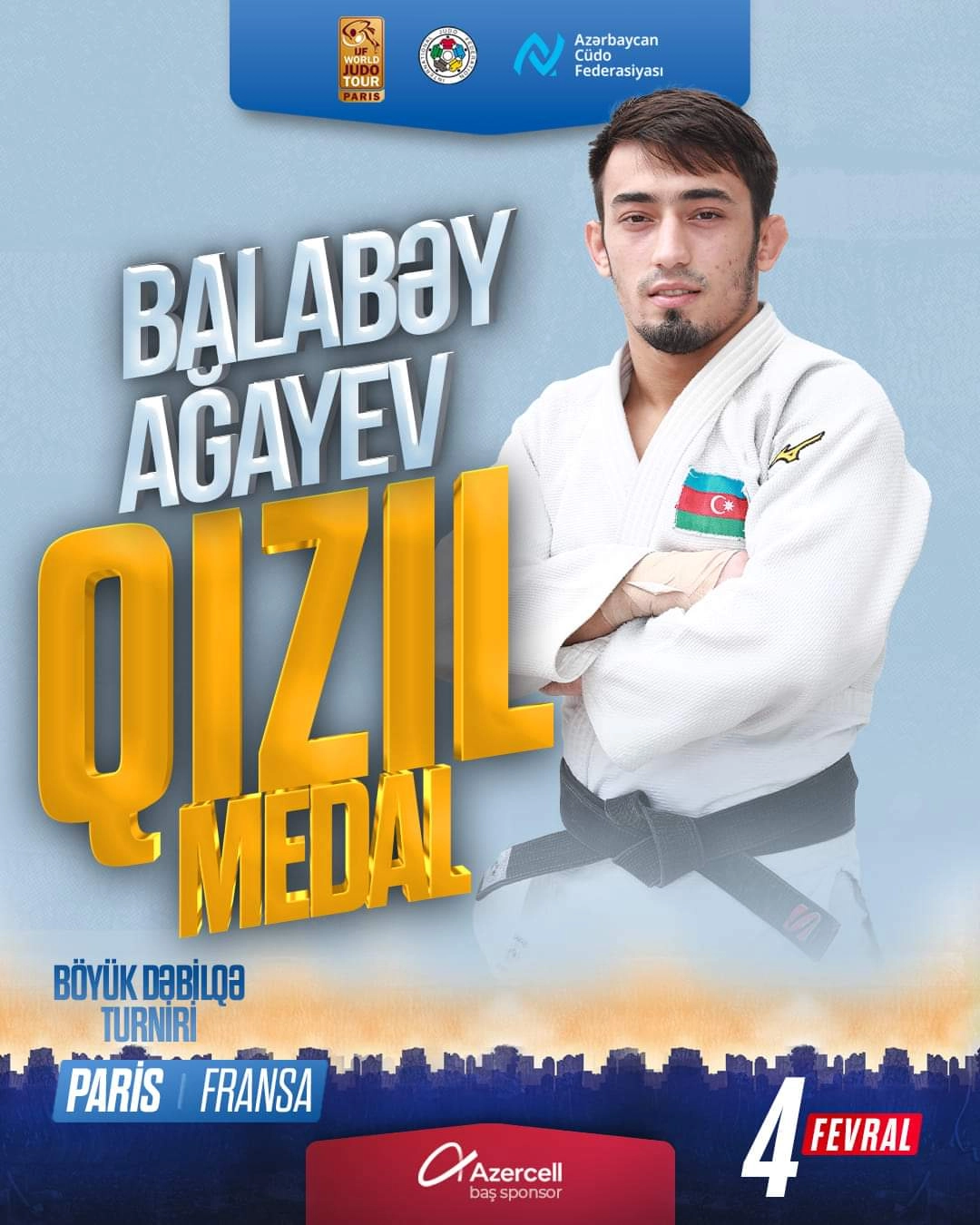 Azərbaycan cüdoçusu qızıl medal qazandı