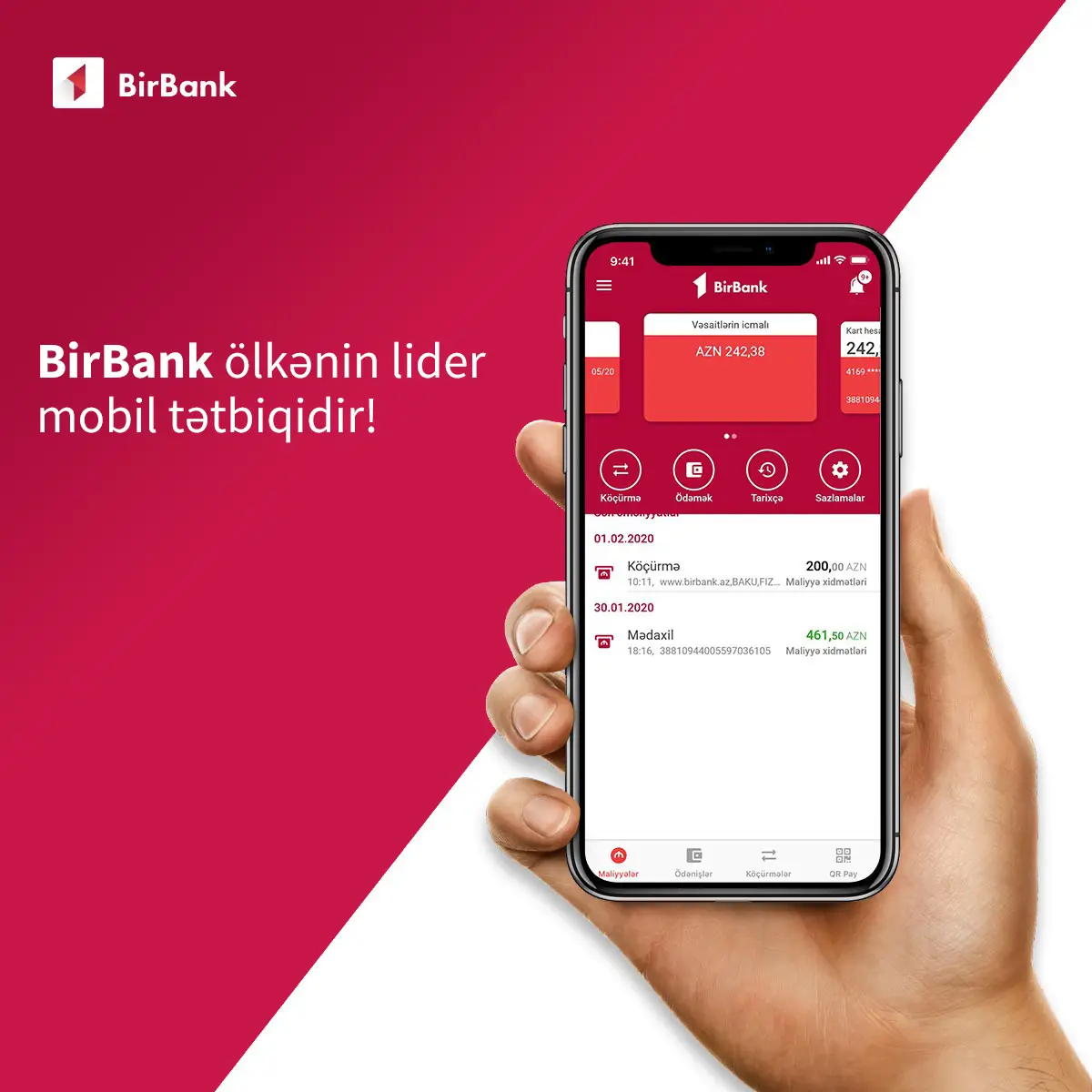 Azərbaycanda istifadəçilər Birbank tətbiqindən razıdır - Məmnunluq göstəricisi 91,2%