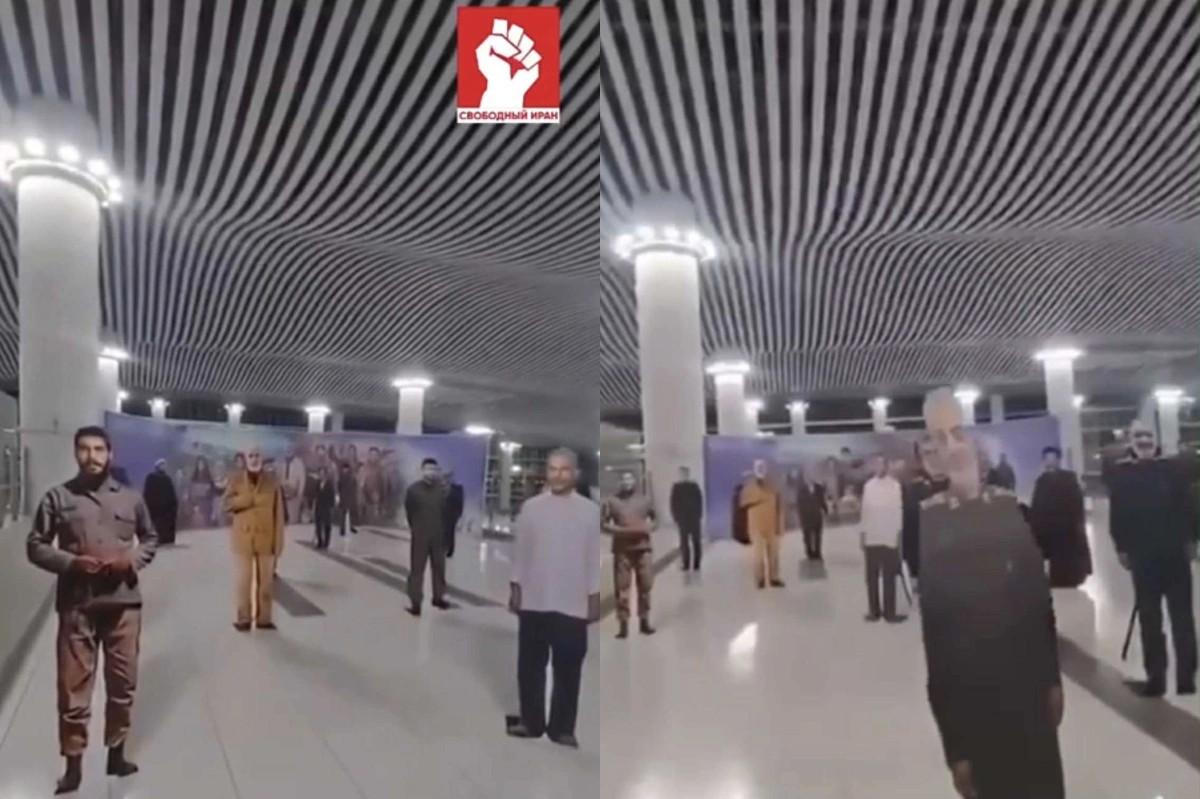 İran hava limanında İsrailin "ölüm sərgisi" - VİDEO