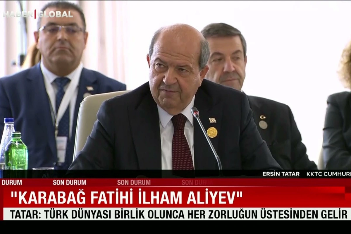 Ersin Tatar: "Qarabağ fatehi İlham Əliyevə təşəkkür edirəm!" (VİDEO)