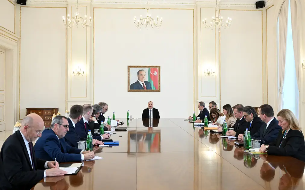 İlham Əliyev NATO nümayəndə heyətini qəbul edib - FOTO