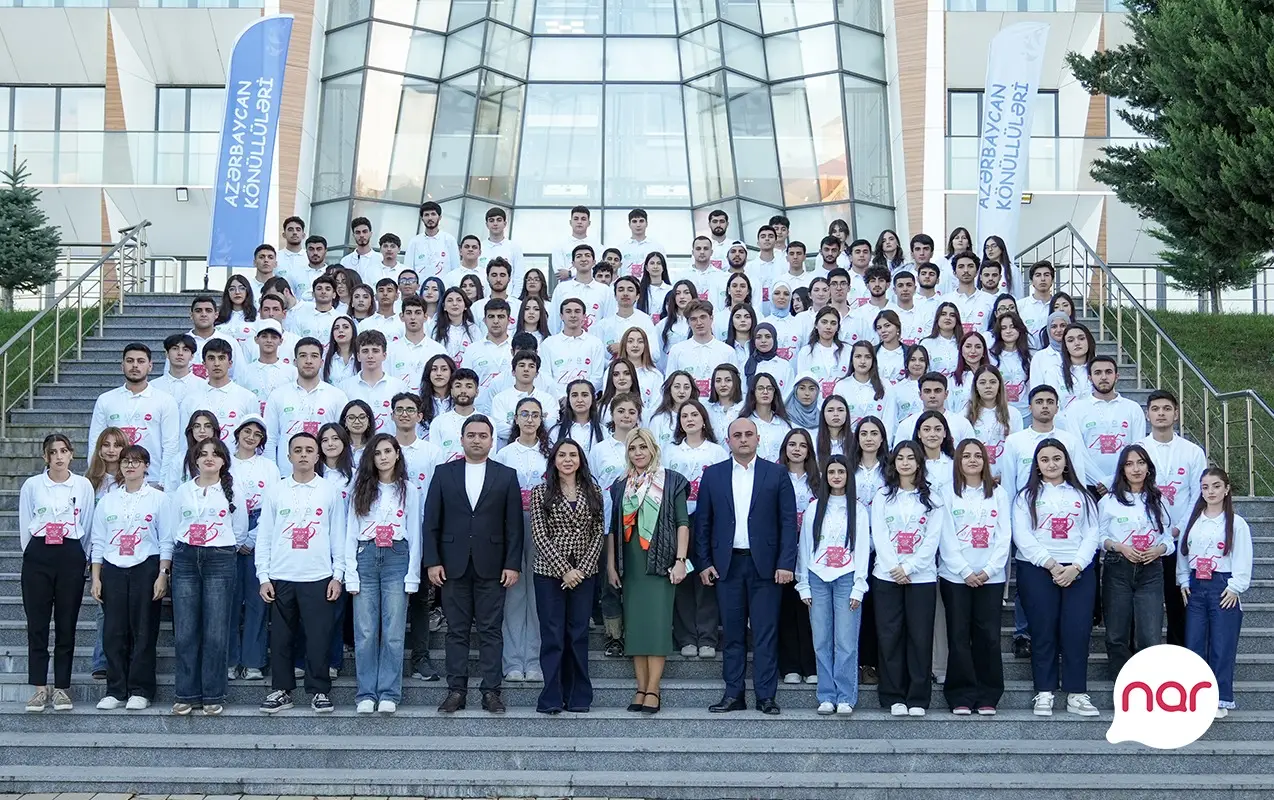 “Nar” Zəfərin 5 illiyini könüllü gənclərə özəl silsilə tədbirlərlə qeyd etdi - FOTO