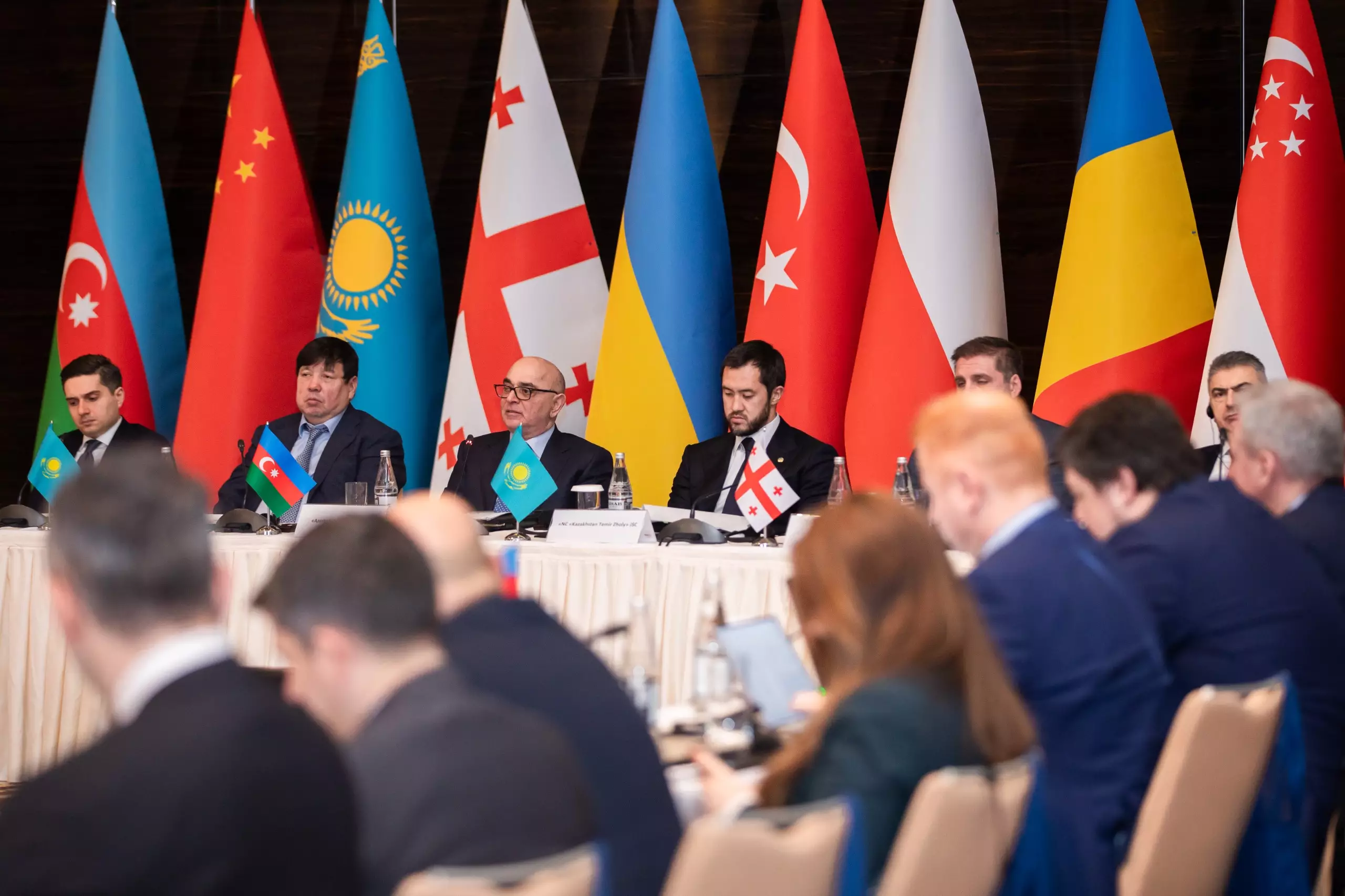 Bakıda Trans-Xəzər Beynəlxalq Nəqliyyat Marşrutunun inkişafı üzrə İşçi qrupunun iclası keçirilib - FOTO