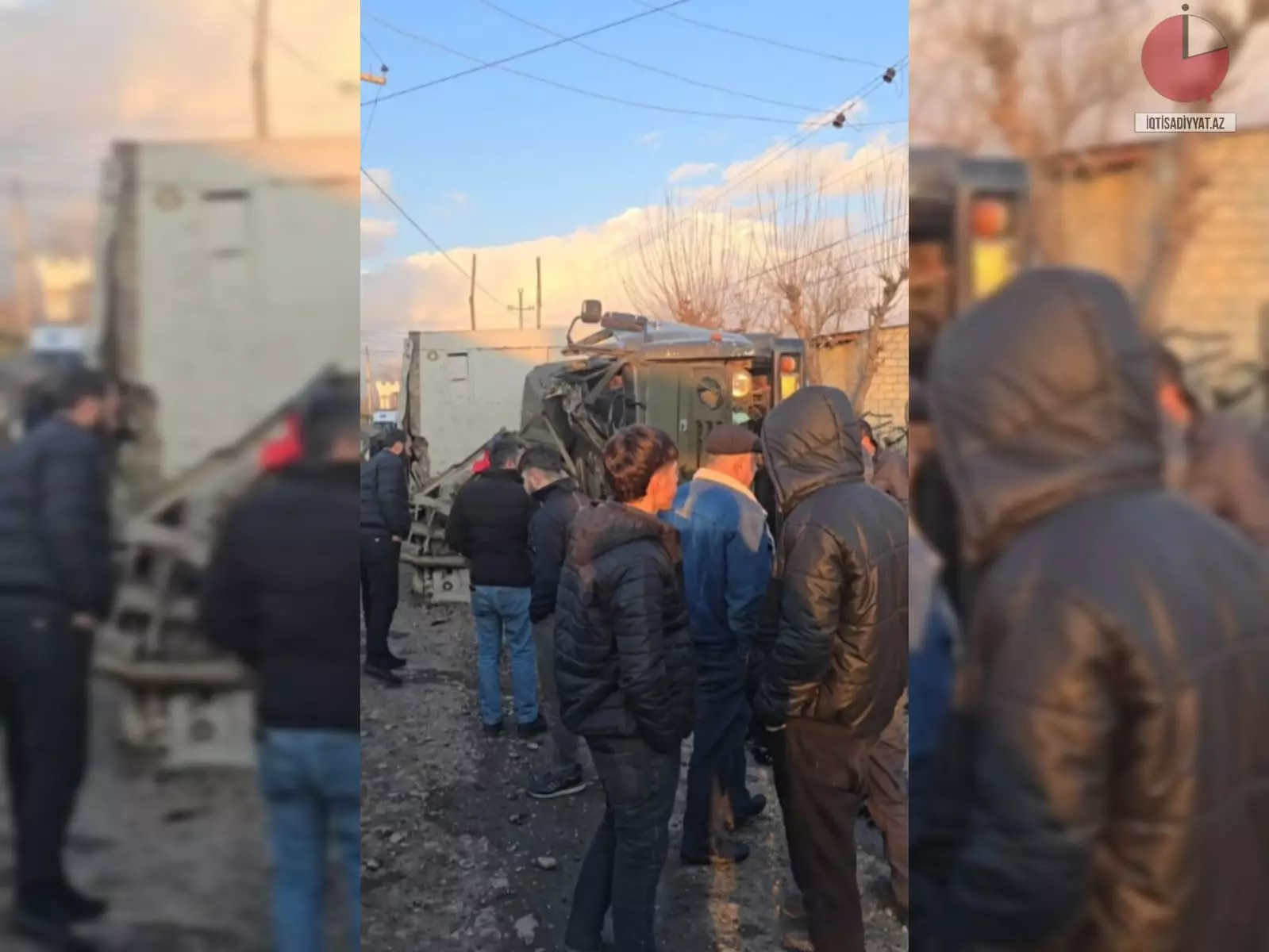 Şəkidə ölümlə nəticələnən dəhşətli “KamAZ” qəzasının görüntüləri - VİDEO