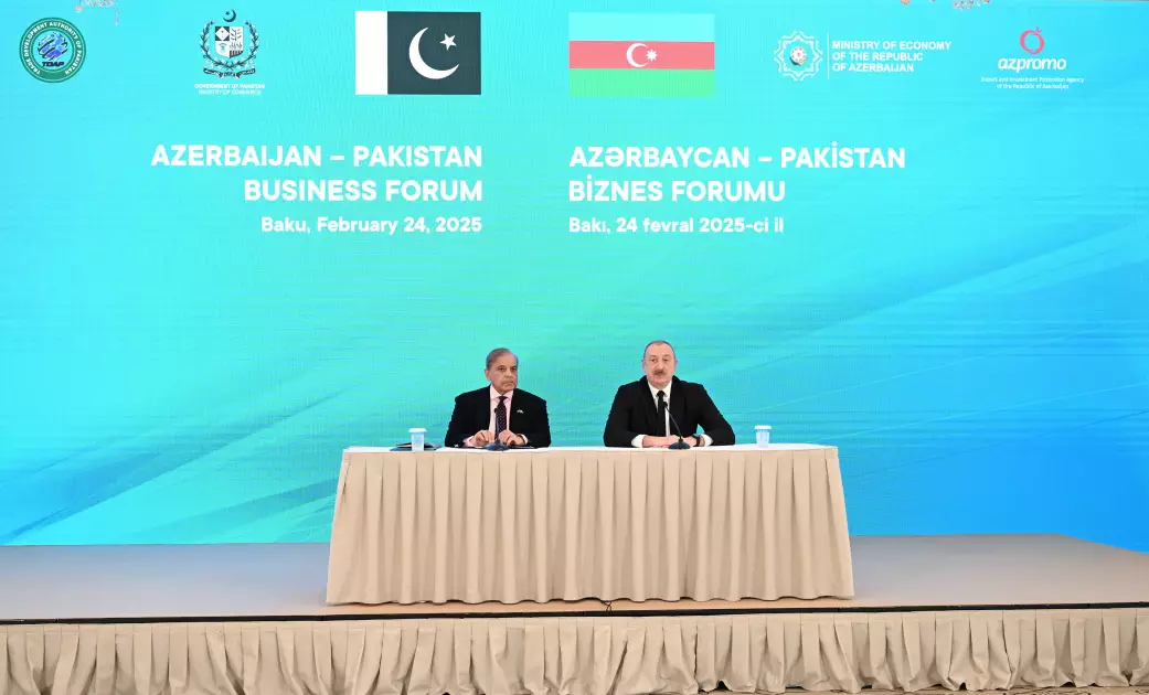 Bakıda Azərbaycan-Pakistan biznes forumu keçirilib - YENİLƏNİB