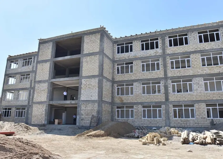 Cəlilabadda iki məktəb üçün yeni bina tikilir - FOTO