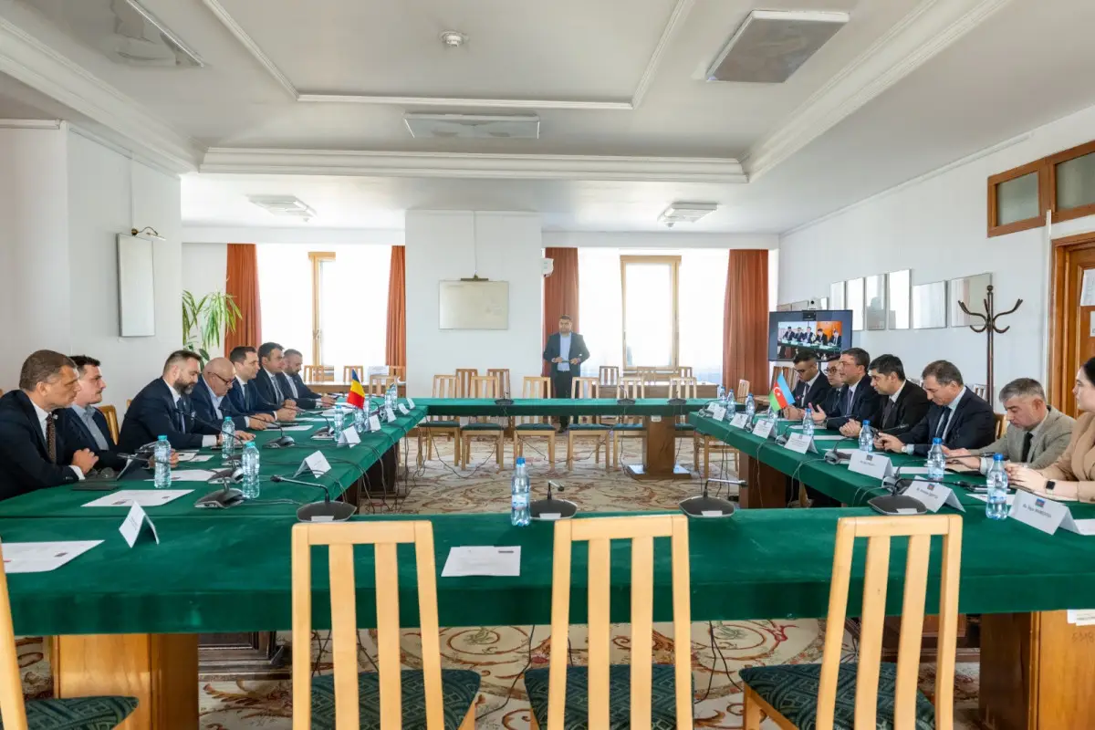 Azərbaycan nümayəndə heyətinin Rumıniya Senatında görüşü keçirilib - FOTO