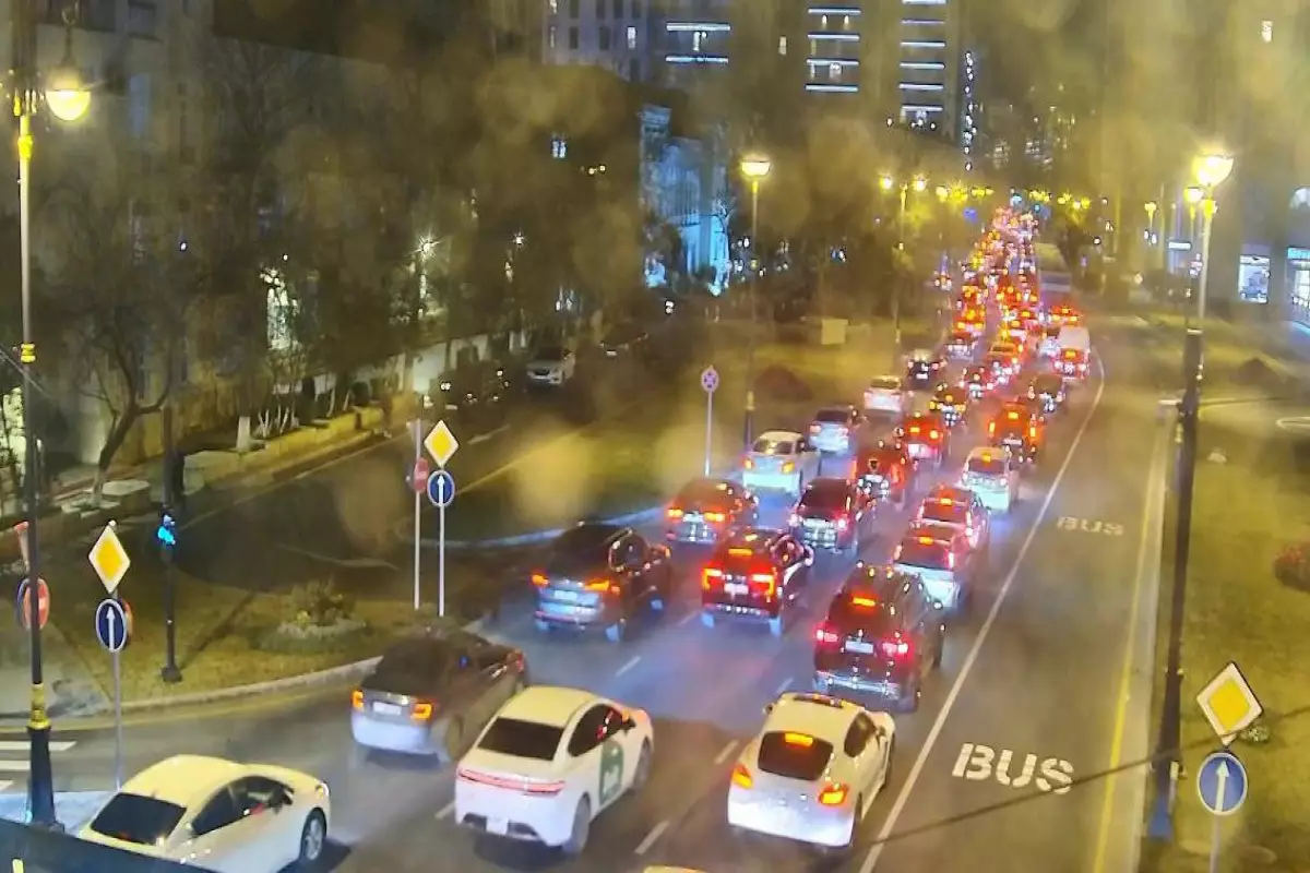 Bakıda sıxlıq olan yollar açıqlanıb - SİYAHI+YENİLƏNİB