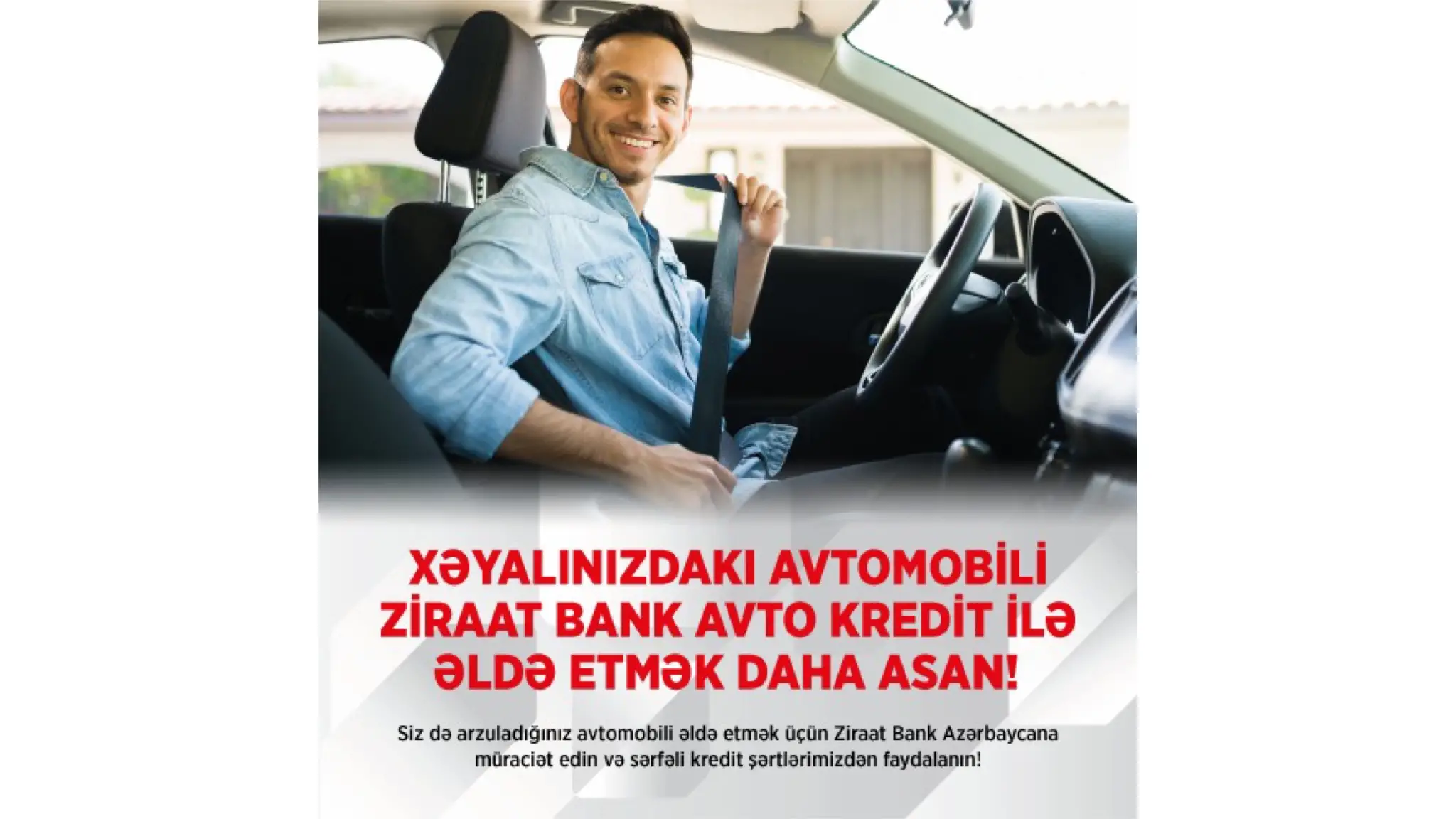 "Ziraat Bank Azərbaycan" ilə arzusunda olduğunuz avtomobilə sahib olun!