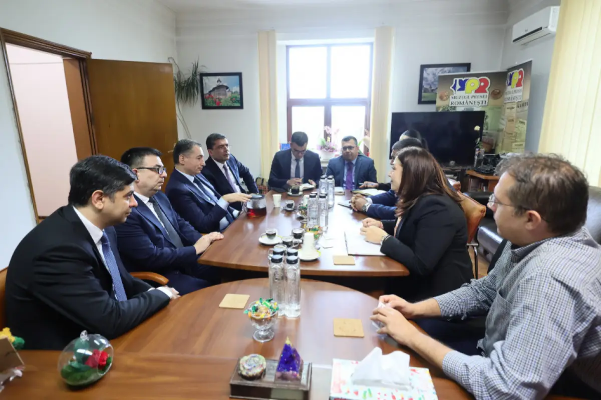 Azərbaycanın və Rumıniyanın xəbər agentlikləri arasında əməkdaşlıq müzakirə olunub - FOTO