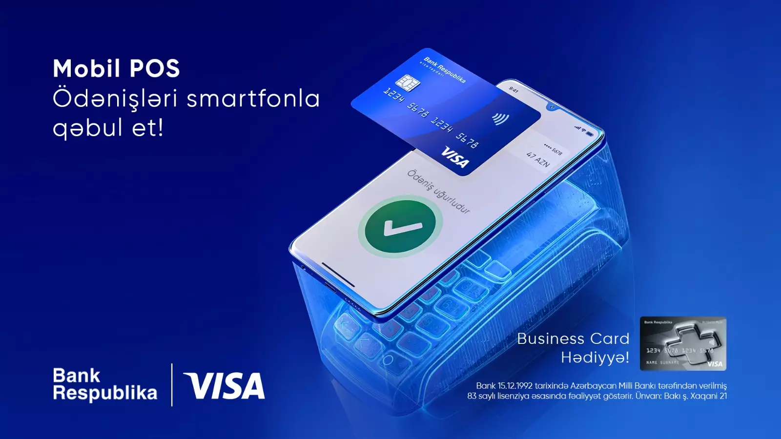 Bank Respublika Visa ilə birgə yeni “Mobil POS” xidmətini təqdim etdi