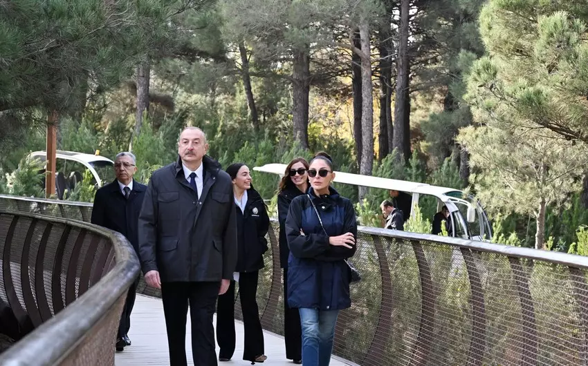 Prezident Mərkəzi Nəbatat Bağının açılışında iştirak edib