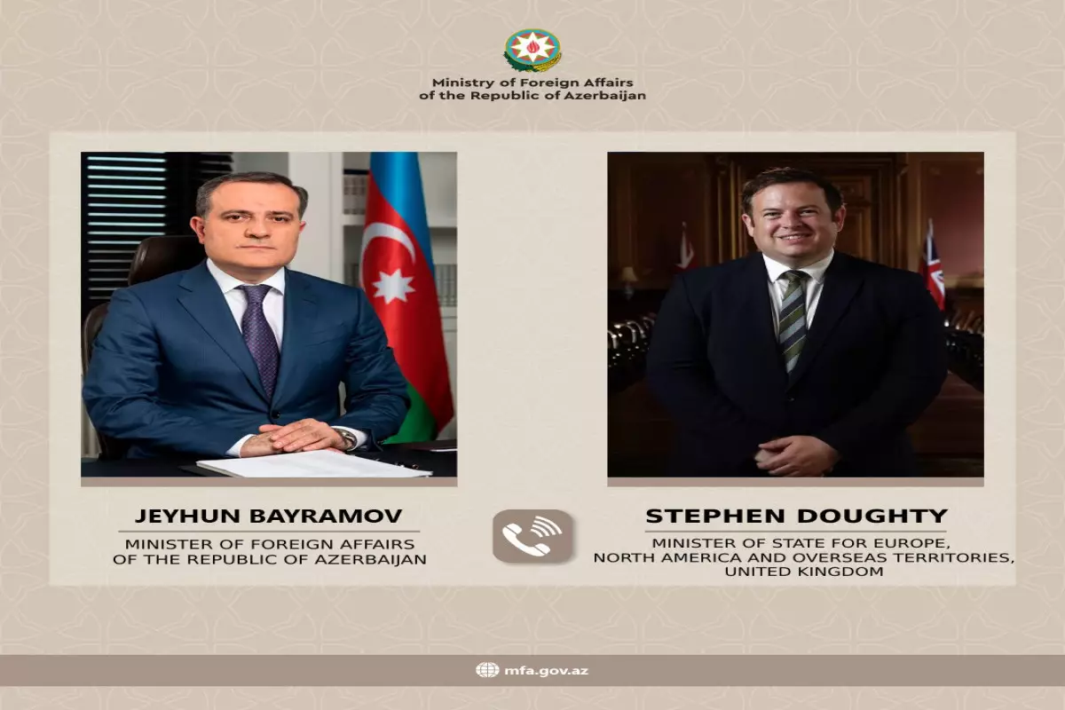 Ceyhun Bayramov Birləşmiş Krallığın dövlət naziri ilə telefon danışığı aparıb