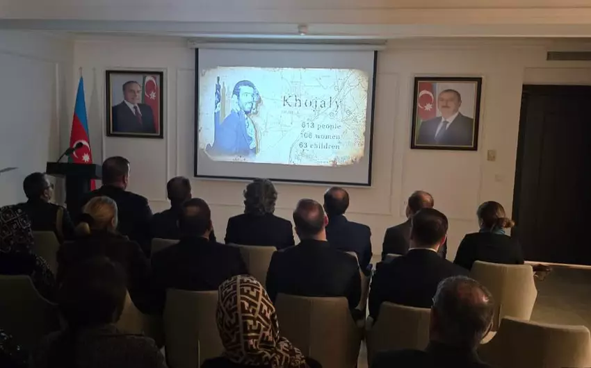 Azərbaycanın İrandakı səfirliyində Xocalı faciəsinin 33-cü ildönümü qeyd edilib - FOTO