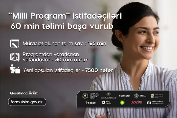 “Milli Proqram” istifadəçiləri “Coursera” platformasında rekord sayda kurs bitirib