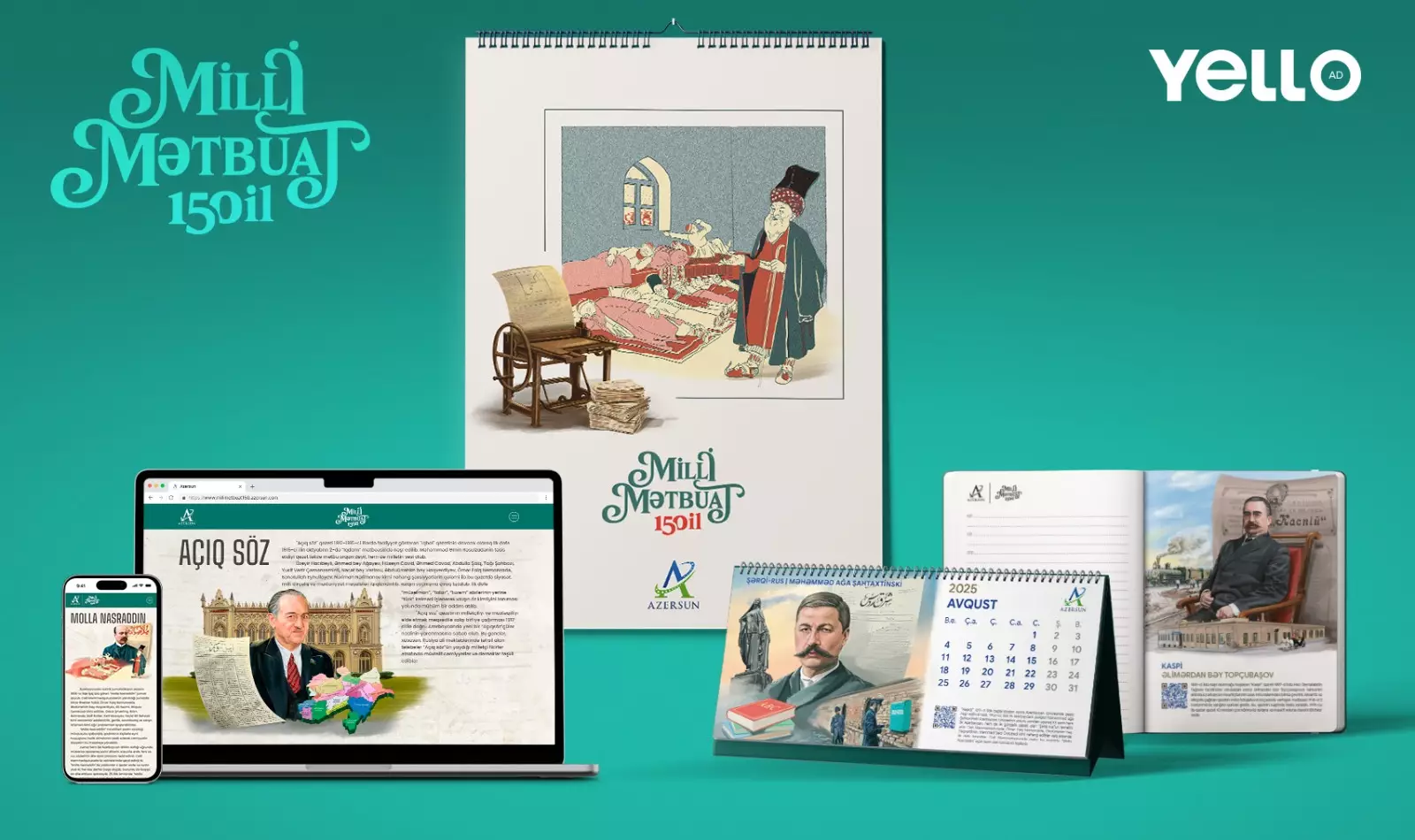 “YelloAd” “Milli Mətbuat – 150 il” təqvim layihəsini hazırlayıb - VİDEO