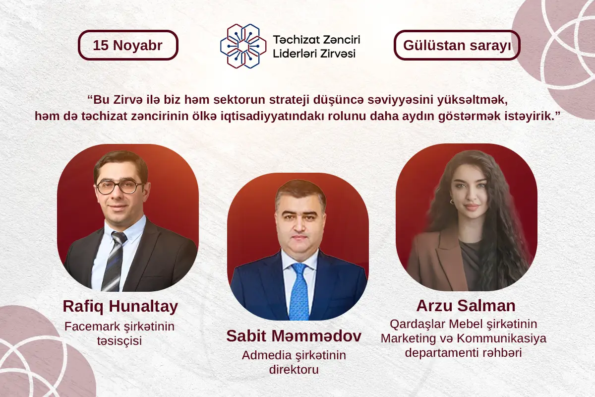 Təchizat Zənciri Liderləri Zirvəsinin təşkilatçıları və baş sponsoru ilə MÜSAHİBƏ