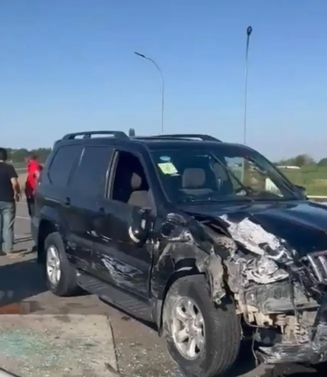 Füzulidə yanacaqdoldurma məntəqəsində iki minik maşını toqquşub (FOTO)