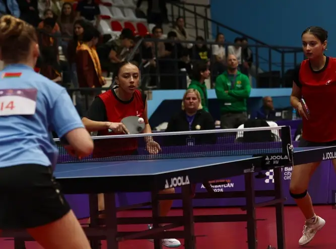 III MDB Oyunları: Stolüstü tennisçilərimiz yarımfinalda məğlub oldu