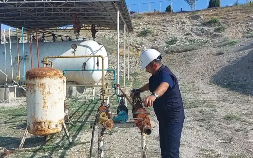 Şəmkirdə maye qazdoldurma məntəqəsinin istismarını dayandırılıb - VİDEO
