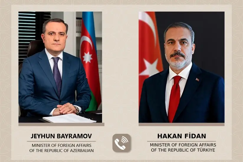 Azərbaycan və Türkiyə XİN başçıları Yaxın Şərqdəki vəziyyəti müzakirə ediblər