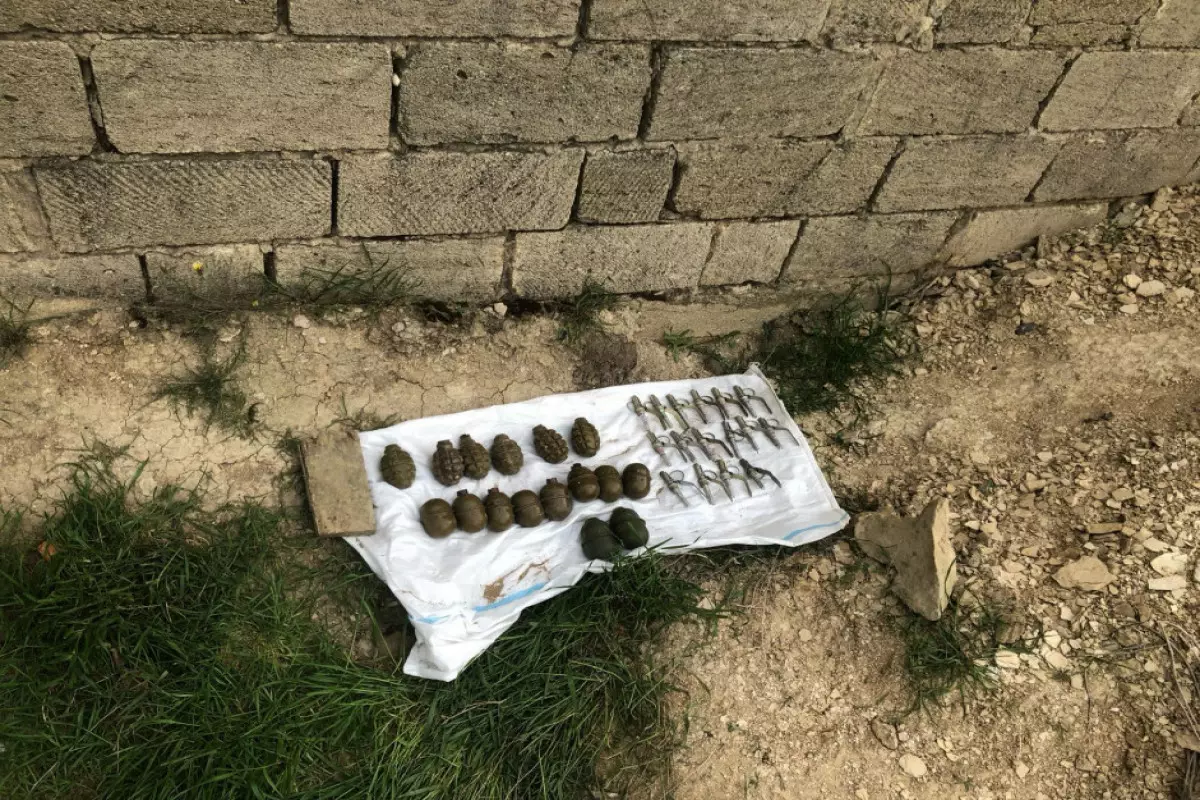 Abşeron, Qobu və Masazırda silah-sursat aşkarlanıb - FOTO/VİDEO