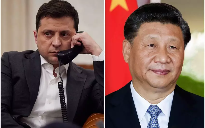 Çin və Ukrayna liderləri arasında telefon danışığı olub
