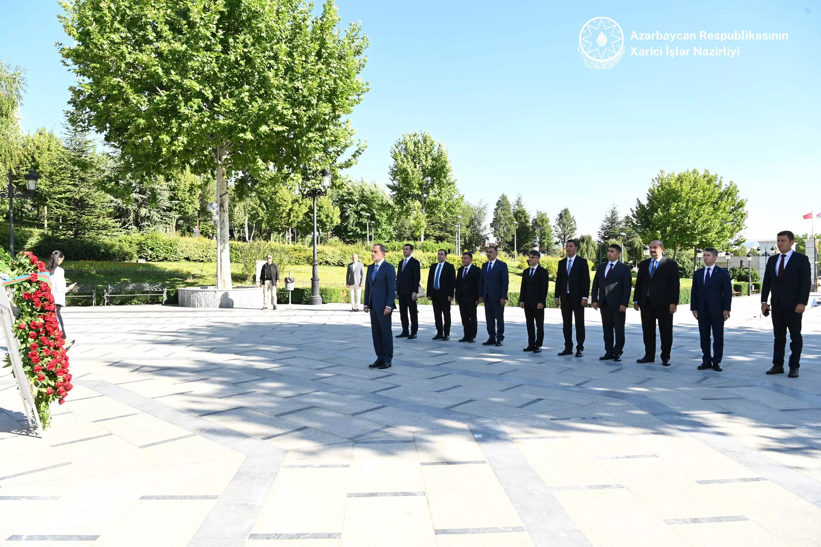 Ceyhun Bayramov Türkiyədə Ulu öndər Heydər Əliyevin adını daşıyan parkı ziyarət edib
