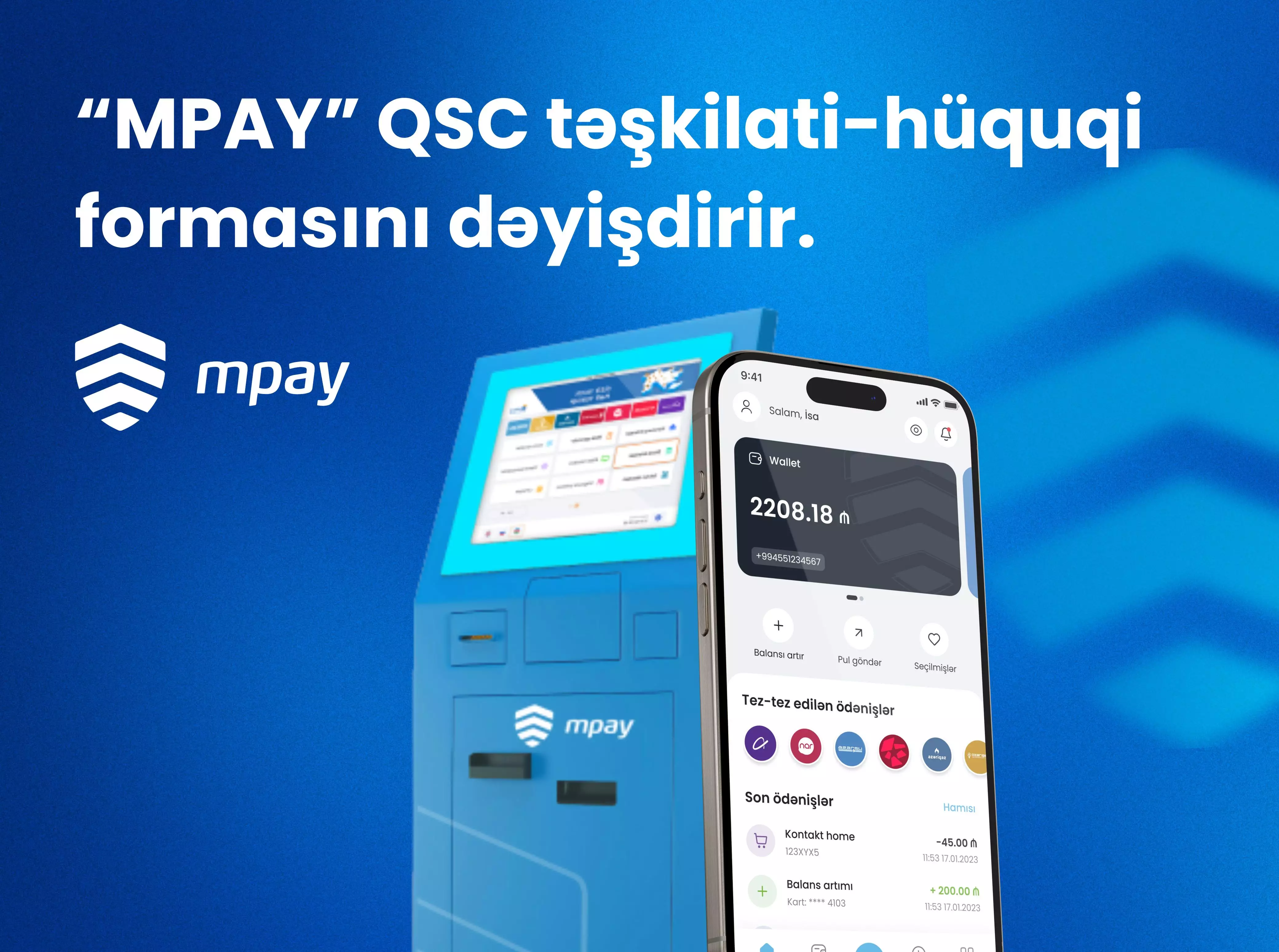 “MPAY” QSC təşkilati-hüquqi formasını dəyişməsinə görə qiymətli kağızlarını dövriyyədən çıxarıb
