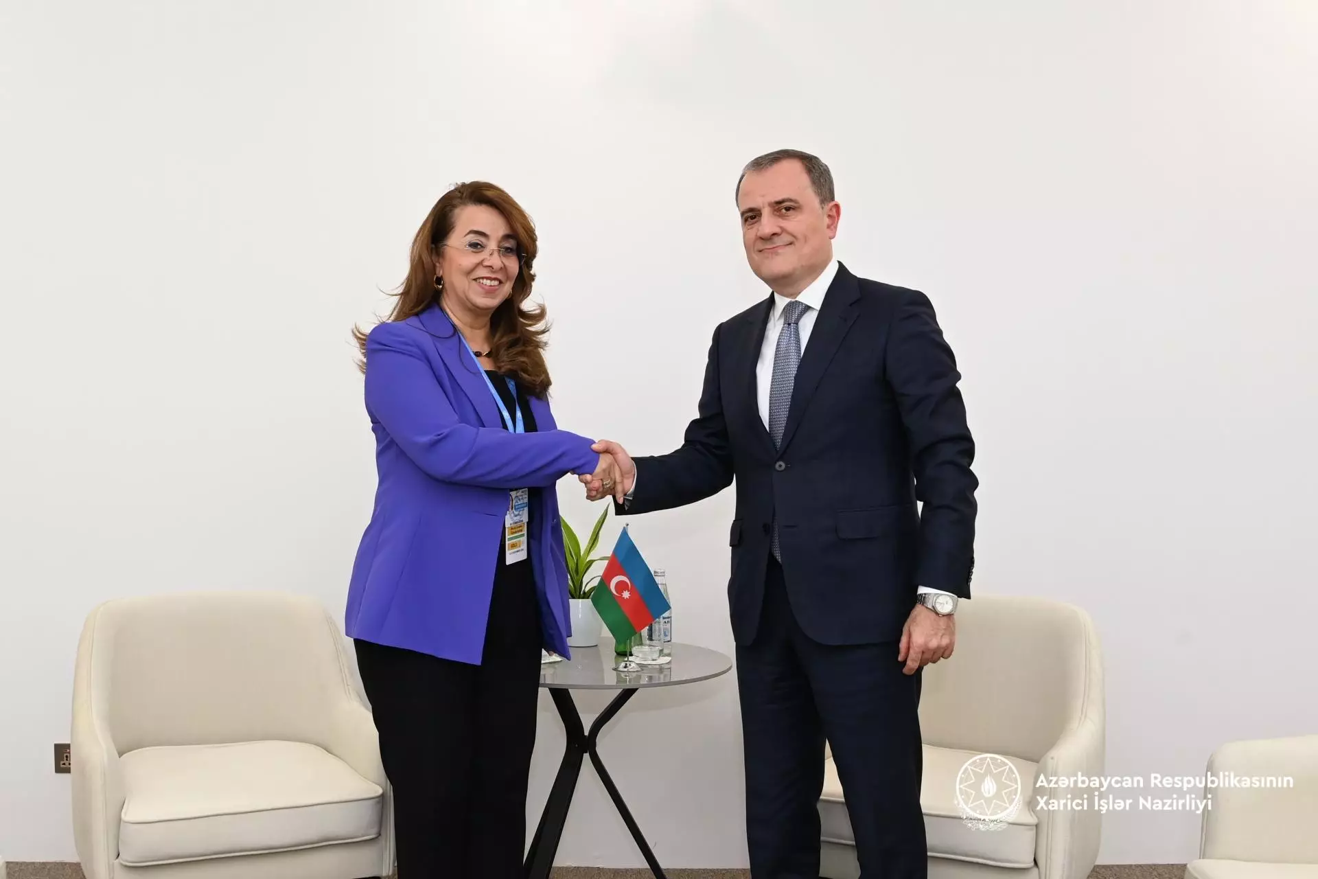 Ceyhun Bayramov BMT-nin Narkotiklər və Cinayətkarlıq üzrə idarəsinin rəhbəri ilə görüşüb - FOTO