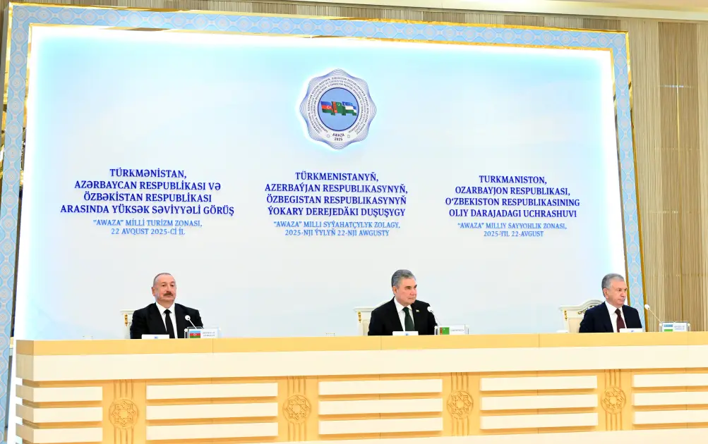 Azərbaycan, Türkmənistan və Özbəkistan arasında dörd sənəd imzalanıb - YENİLƏNİB