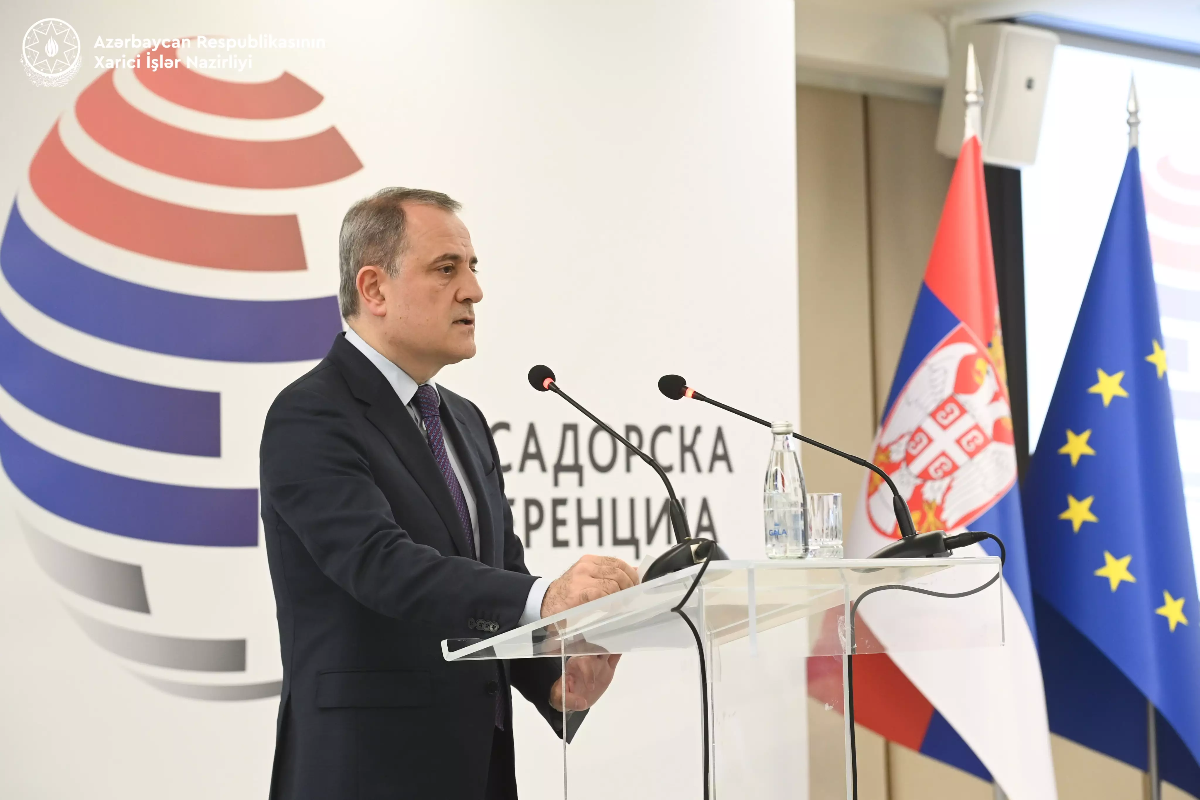 Ceyhun Bayramov Serbiyada Səfirlər Konfransında çıxış edib