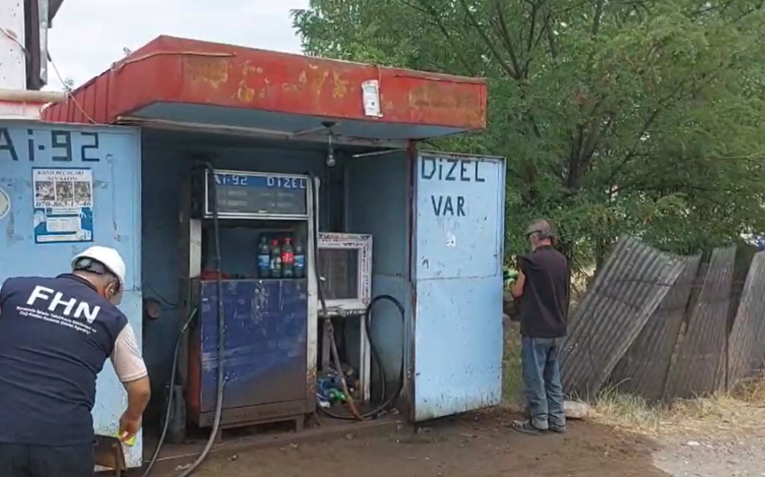 Fəaliyyətini qanunsuz bərpa edən yanacaqdoldurma məntəqələrinin istismarı yenidən dayandırılıb