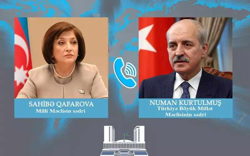 Azərbaycan və Türkiyə parlamentlərinin sədrləri telefonla danışıb