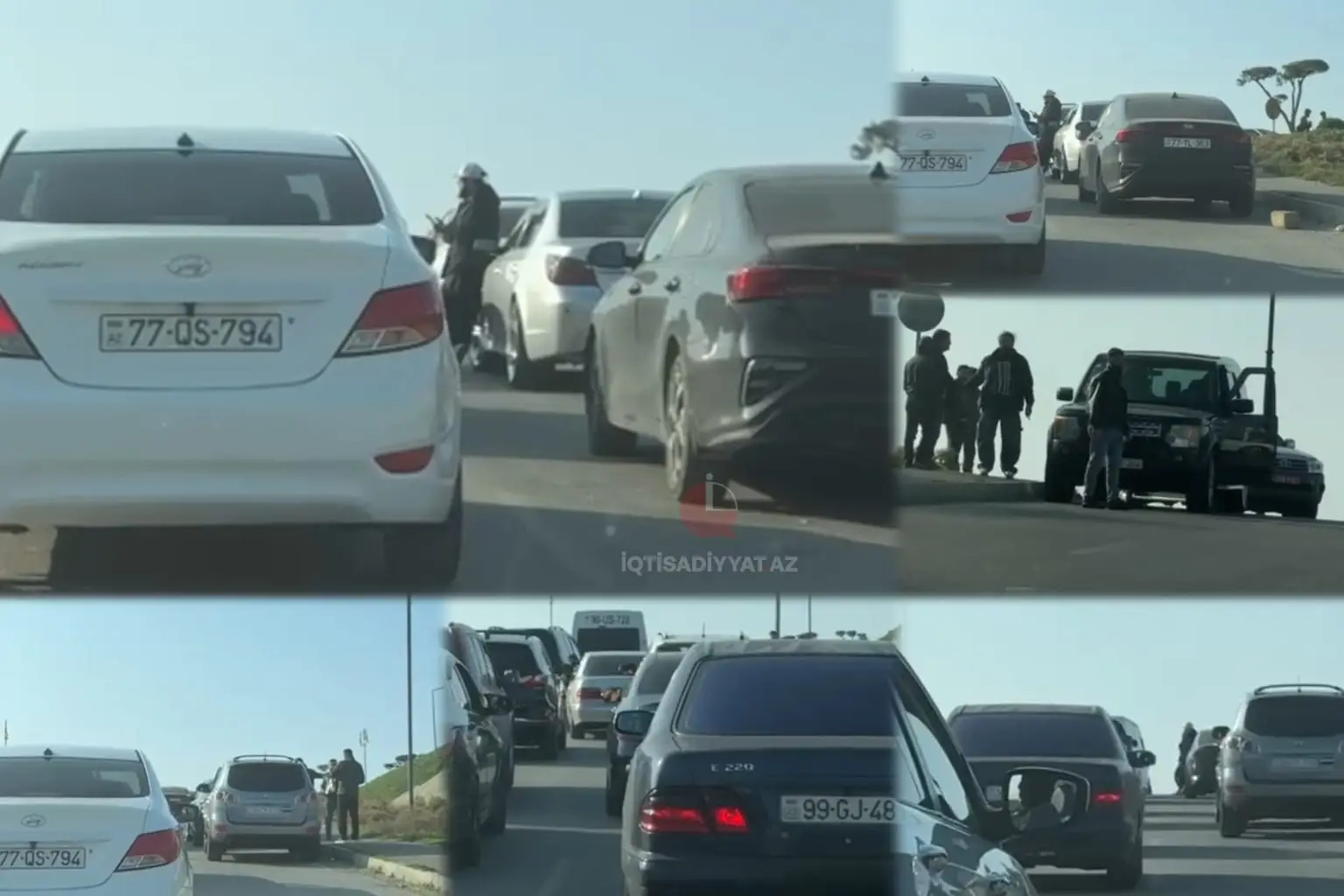 “Maşın bazarı”nın ətrafında süni tıxac: alverçilər yolu zəbt edib - VİDEO