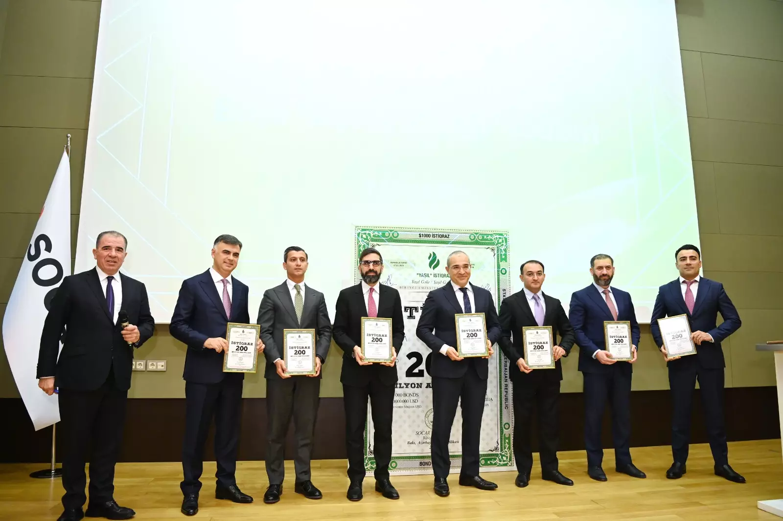 SOCAR-ın “yaşıl istiqraz”larının Bakı Fond Birjasında tədavülünə başlanıb - FOTO