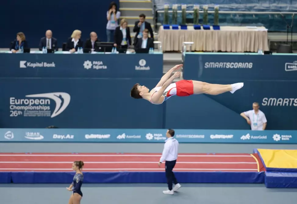 Bakıda batut gimnastikası üzrə dünya kuboku yarışları davam edir