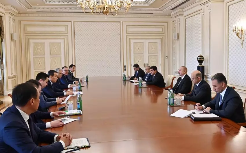 Prezident Qazaxıstanın Baş nazirini qəbul edib - YENİLƏNİB
