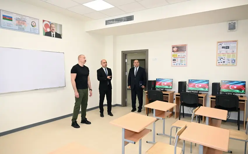 Ağdam şəhər 1 nömrəli tam orta məktəbin binasının açılışı olub