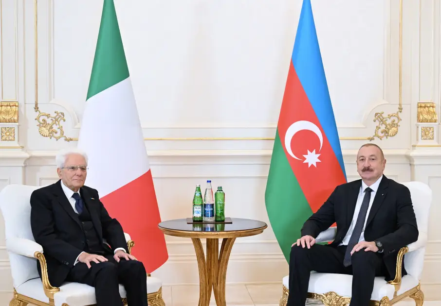 Prezidentin Sercio Mattarella ilə təkbətək görüşü keçirilib - YENİLƏNİB