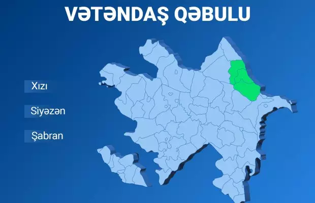 Nazir Xızı şəhərində vətəndaşları qəbul edəcək