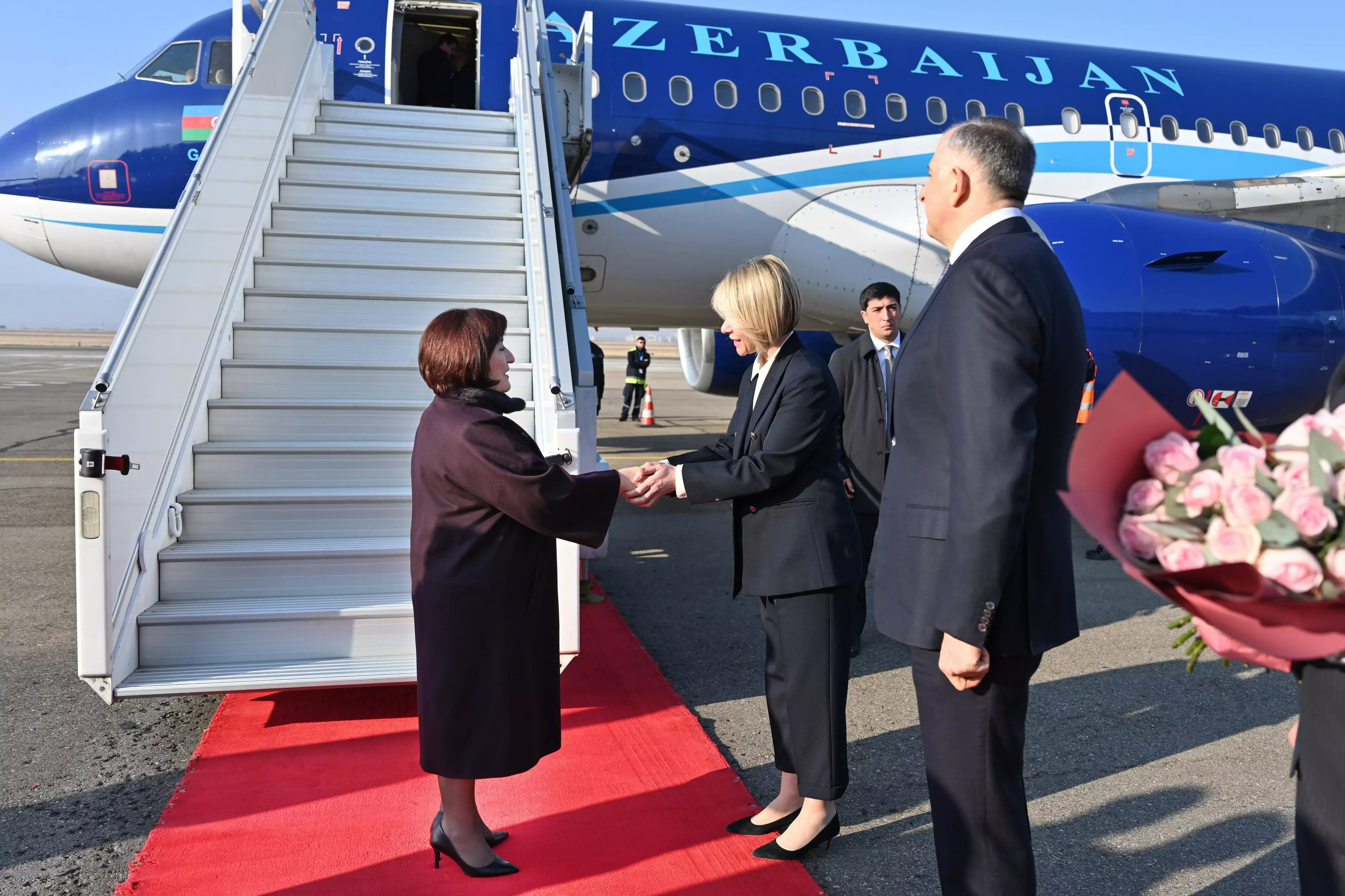 Sahibə Qafarova Gürcüstanda rəsmi səfərdədir