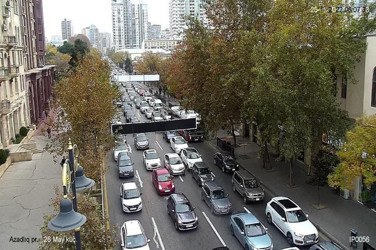 Bakıda sıxlıq olan küçə və prospektlər açıqlanıb 