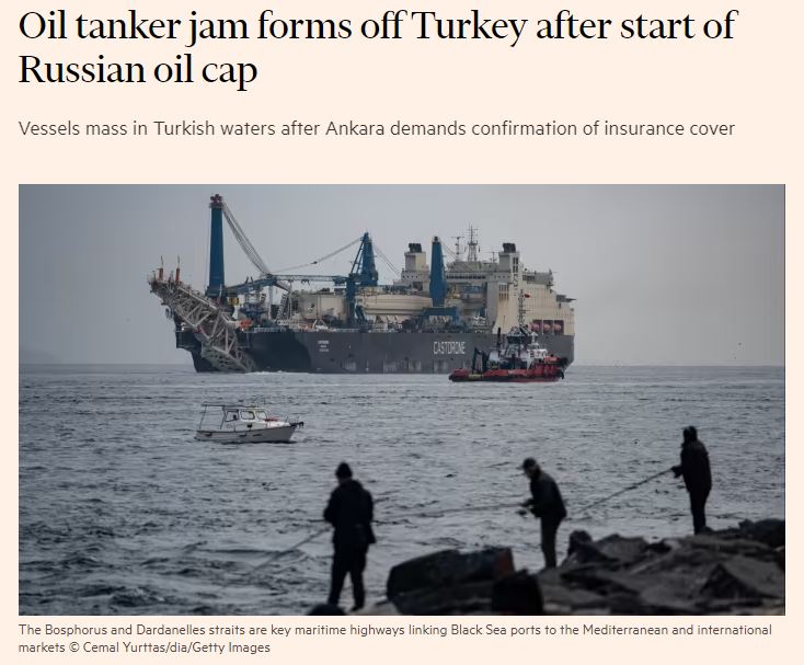 Türkiyə sahillərində tanker tıxacı