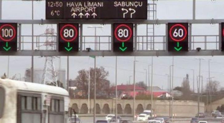 Bu prospektdə sürət həddi endirildi