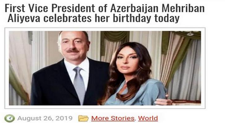Pakistan mətbuatı Mehriban Əliyevadan YAZDI