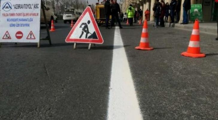Diqqət! Bu küçədə rənglənmə işləri aparılacaq