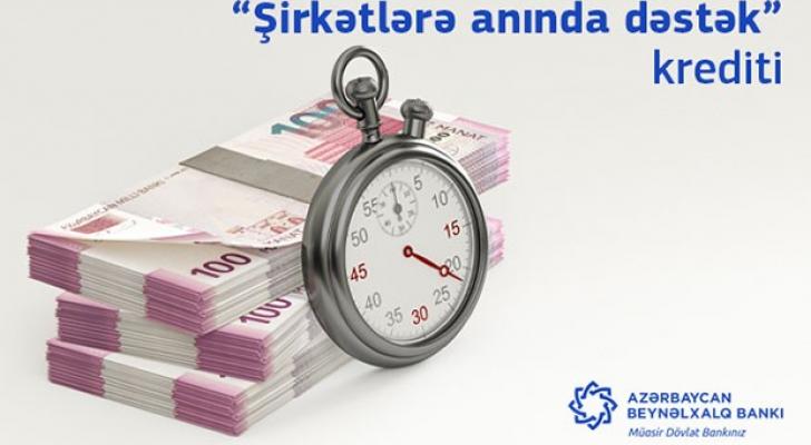 “Şirkətlərə anında dəstək” krediti bazara çıxdı